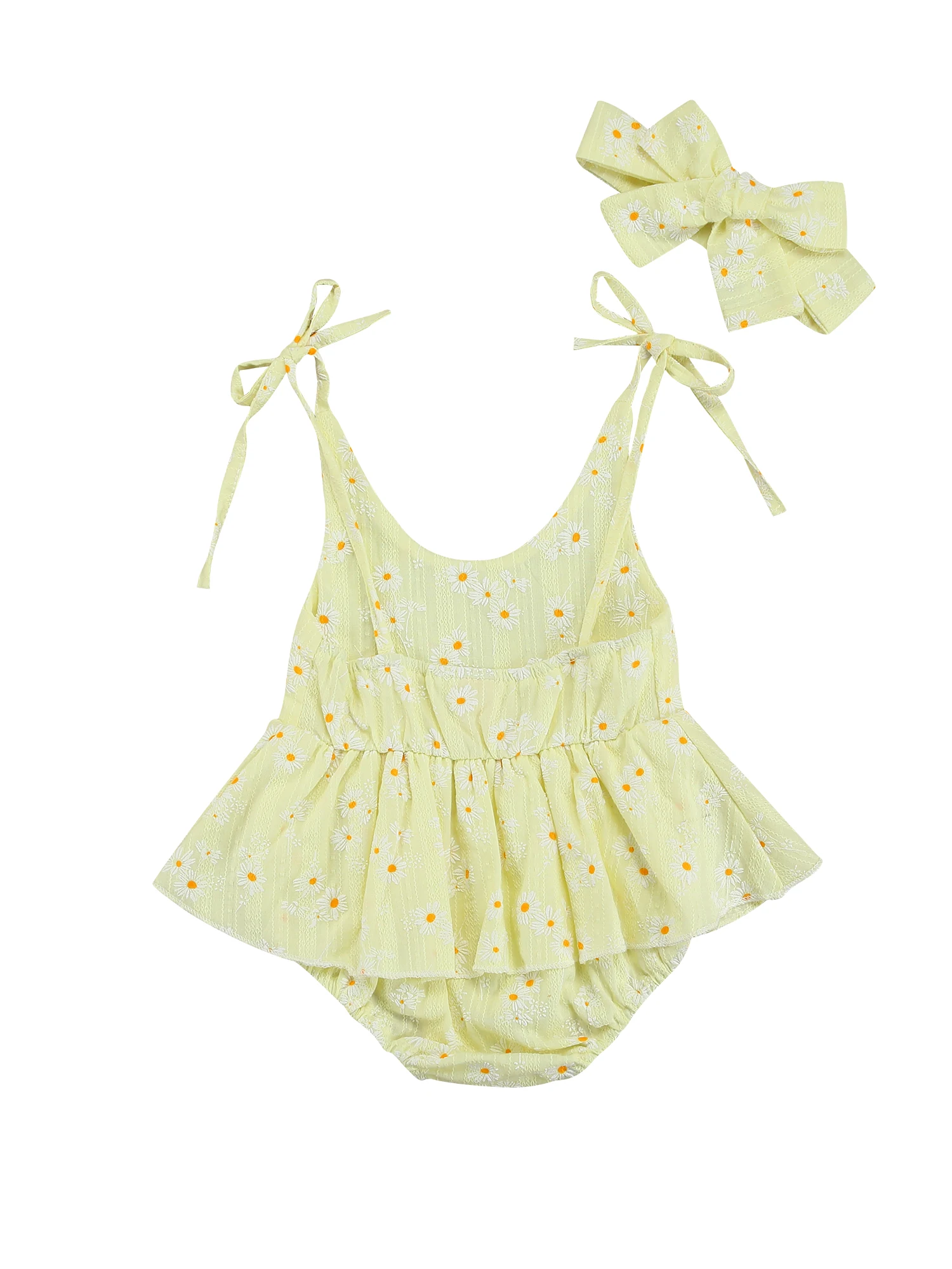 Baby Girl Floral Print Halter Romper Jumpsuit Sleeveless Bodysuit Outfit Summer Clothes Daisy Pattern
Baby Girl Floral Print Halter Romper Jumpsuit Sleeveless Bodysuit Outfit Summer Clothes Daisy Pattern