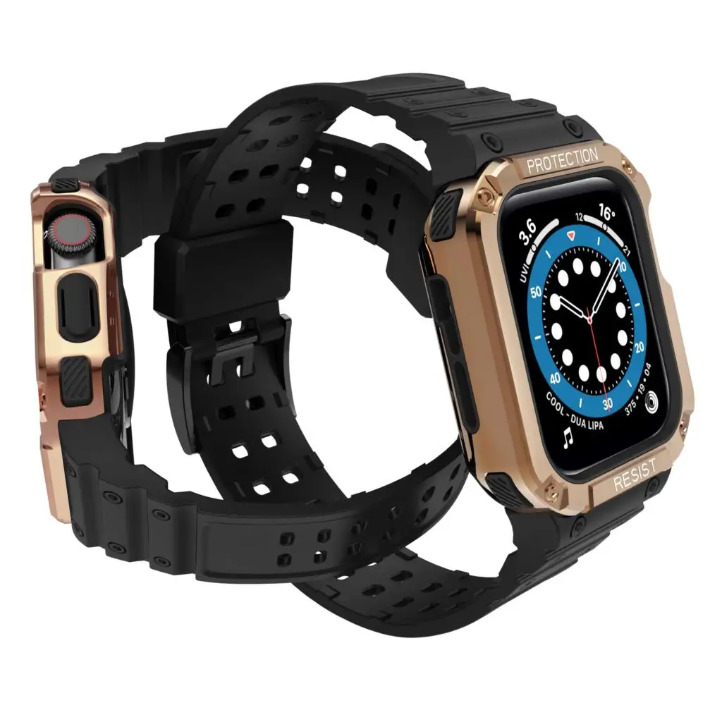 Case+Strap For Apple Watch band 44mm 41mm 45mm 40mm 38mm 42mm rubber Silicone watchband belt bracelet iWatch series 3 4 5 6 se 7
Case+Strap For Apple Watch band 44mm 41mm 45mm 40mm 38mm 42mm rubber Silicone watchband belt bracelet iWatch series 3 4 5 6 se 7