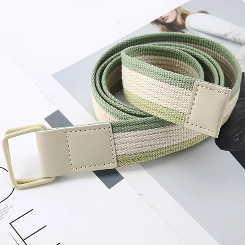 Fashion Casual Unisex Nylon Canvas Fabric Belt Strap D Ring Buckle Waist Band Solid Color Long Cloth Dress Knitted Waistband
Fashion Casual Unisex Nylon Canvas Fabric Belt Strap D Ring Buckle Waist Band Solid Color Long Cloth Dress Knitted Waistband