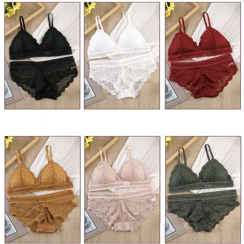 Women Lace Bra Sets Seamless Underwear Backless Vest Panties Padded Female Intimates Bralette Lingerie Ultrathin Briefs
Women Lace Bra Sets Seamless Underwear Backless Vest Panties Padded Female Intimates Bralette Lingerie Ultrathin Briefs