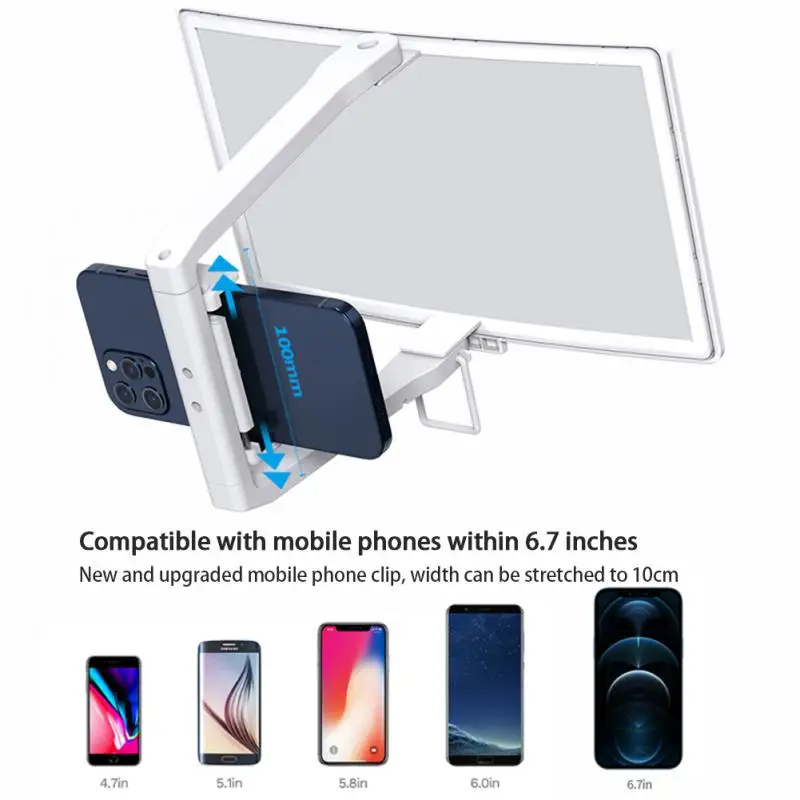 Back Clip Type Mobile Phone Screen Amplifier Horizontal And Vertical Screen Curved Video Magnifying Glass Mobile Game Amplifier
Back Clip Type Mobile Phone Screen Amplifier Horizontal And Vertical Screen Curved Video Magnifying Glass Mobile Game Amplifier
