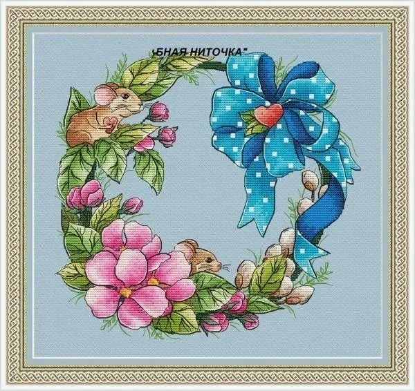 Blue Ribbon wreath 34-33 embroidery kits, cross stitch kits,cotton frabric DIY homefun embroidery Shop14
Blue Ribbon wreath 34-33 embroidery kits, cross stitch kits,cotton frabric DIY homefun embroidery Shop14
