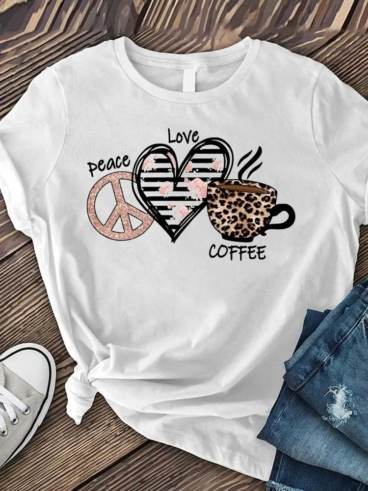 Coffee Leopard Trend Cute Graphic Tee Print T Short Sleeve Clothes Ladies Fashion Women's Clothing Female Summer T-shirts
Coffee Leopard Trend Cute Graphic Tee Print T Short Sleeve Clothes Ladies Fashion Women's Clothing Female Summer T-shirts