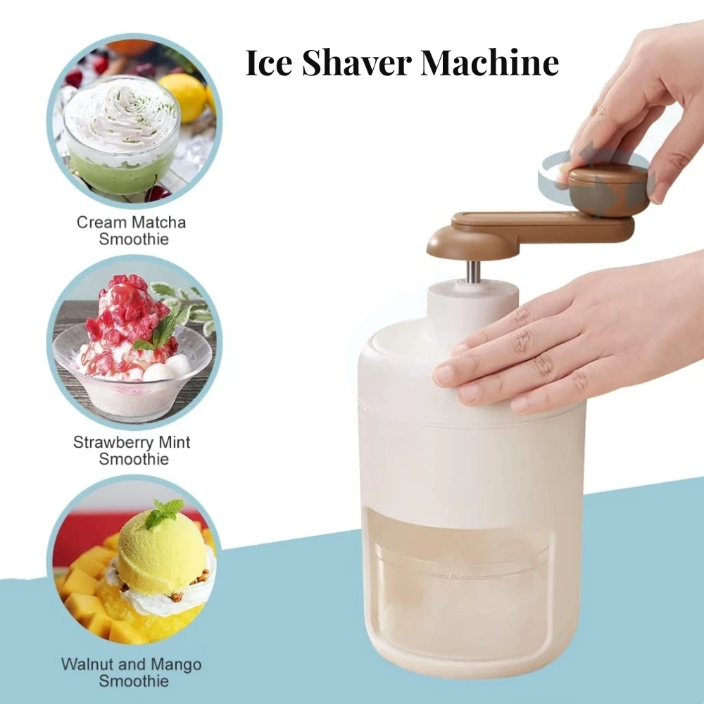 New Hand Block Shaving Machine Household Small Ice Maker Slush Machine Ice Breaking Artifact Soft Ice Ice Crusher Stall
New Hand Block Shaving Machine Household Small Ice Maker Slush Machine Ice Breaking Artifact Soft Ice Ice Crusher Stall