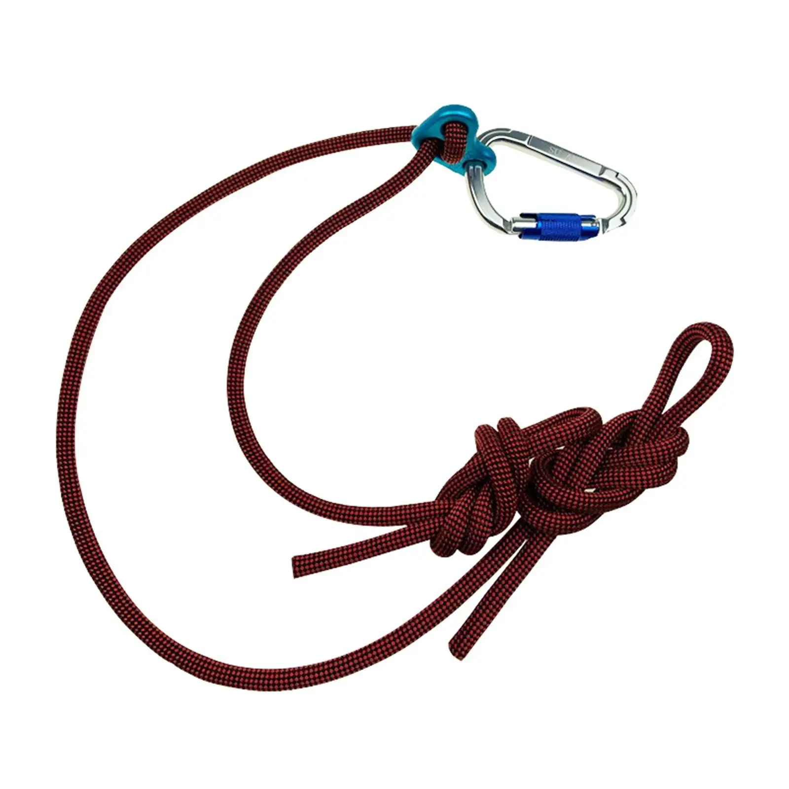 

Sturdy Safety Lanyard Climbing Rope Harness Mountaineering Rappelling Sling Belt Hooks Aloft Work Protective Straps