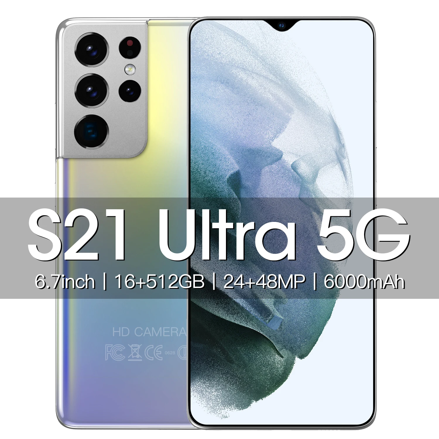 Global Version S21+ Ultra Smartphone 16GB+512GB Unlocked Mobile Phones 24+48MP Camera Android10 5G MT6989 Cell Phone New
Global Version S21+ Ultra Smartphone 16GB+512GB Unlocked Mobile Phones 24+48MP Camera Android10 5G MT6989 Cell Phone New