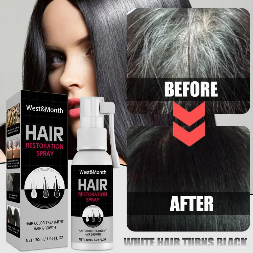 30ml Hair Restoration Spray Practical Water Resistant Hair Growth Liquid Safe Ingredients Hair Color Treatment
30ml Hair Restoration Spray Practical Water Resistant Hair Growth Liquid Safe Ingredients Hair Color Treatment