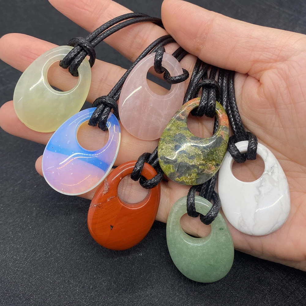 Natural Stone Agate Crystal Pendant Necklace Ladies Simple Flat High Quality Pendant Jewelry Making Fashion DIY Necklace
Natural Stone Agate Crystal Pendant Necklace Ladies Simple Flat High Quality Pendant Jewelry Making Fashion DIY Necklace
