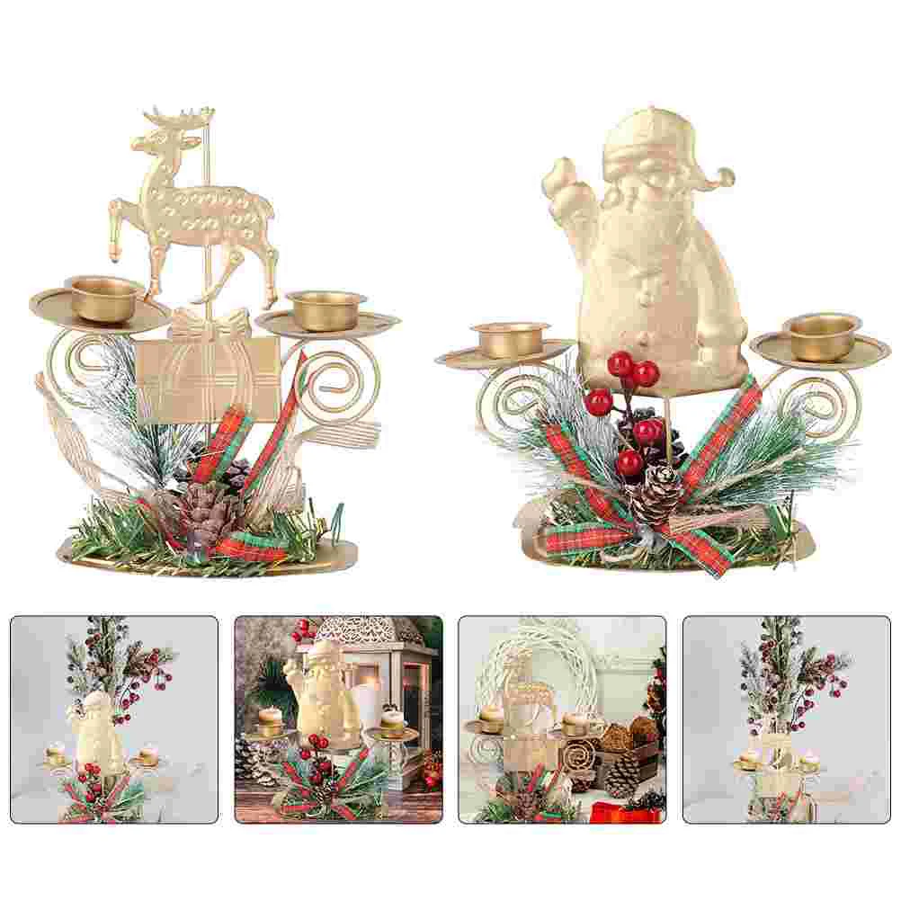 2Pcs Hollow Holder Christmas Votive Holder Christmas Candlestick Holder Metal Stand Santa Holder
2Pcs Hollow Holder Christmas Votive Holder Christmas Candlestick Holder Metal Stand Santa Holder