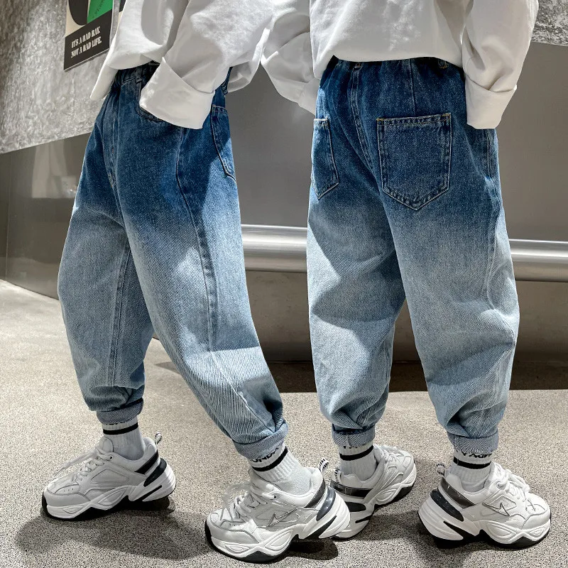 Boys Casual Jeans Spring Autumn Dip Dye Denim Pants 2022 New Fashion Children Loose Trousers Big Boys Clothes 6 8 10 12 14 Years
Boys Casual Jeans Spring Autumn Dip Dye Denim Pants 2022 New Fashion Children Loose Trousers Big Boys Clothes 6 8 10 12 14 Years