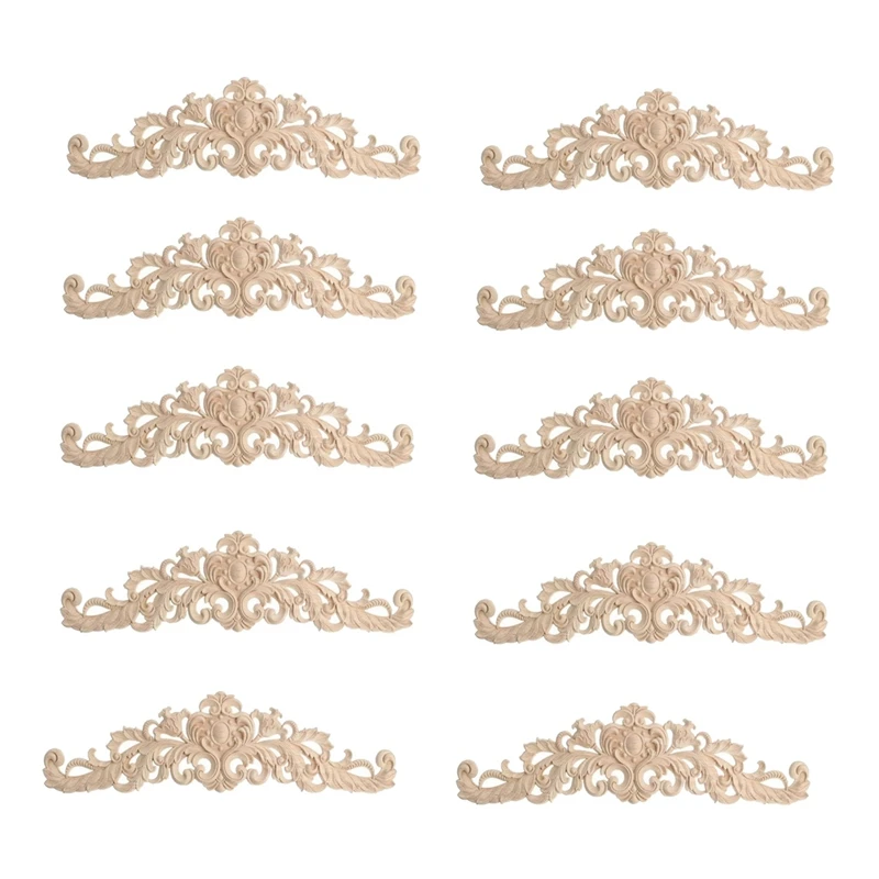 10 Pcs 40X12cm Exquisite Classic Rubber Wood Carved Applique Furniture Natural Decal Wood Color
10 Pcs 40X12cm Exquisite Classic Rubber Wood Carved Applique Furniture Natural Decal Wood Color