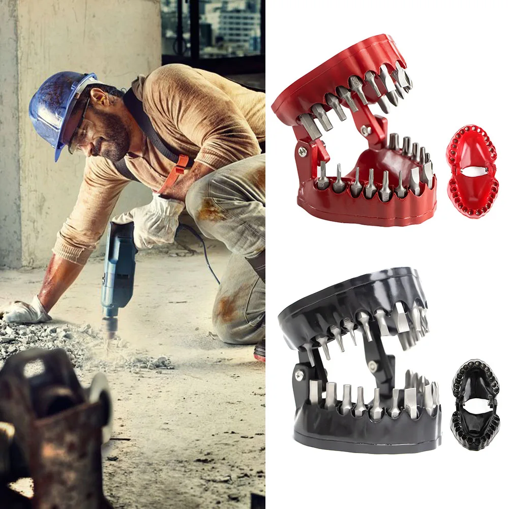 28 Slots Drill Bit Holder Teeth Model Design Gums Magnetic Adsorption Screwdriver Bit Organizing Holder Drive Bit Adapter Tools
28 Slots Drill Bit Holder Teeth Model Design Gums Magnetic Adsorption Screwdriver Bit Organizing Holder Drive Bit Adapter Tools