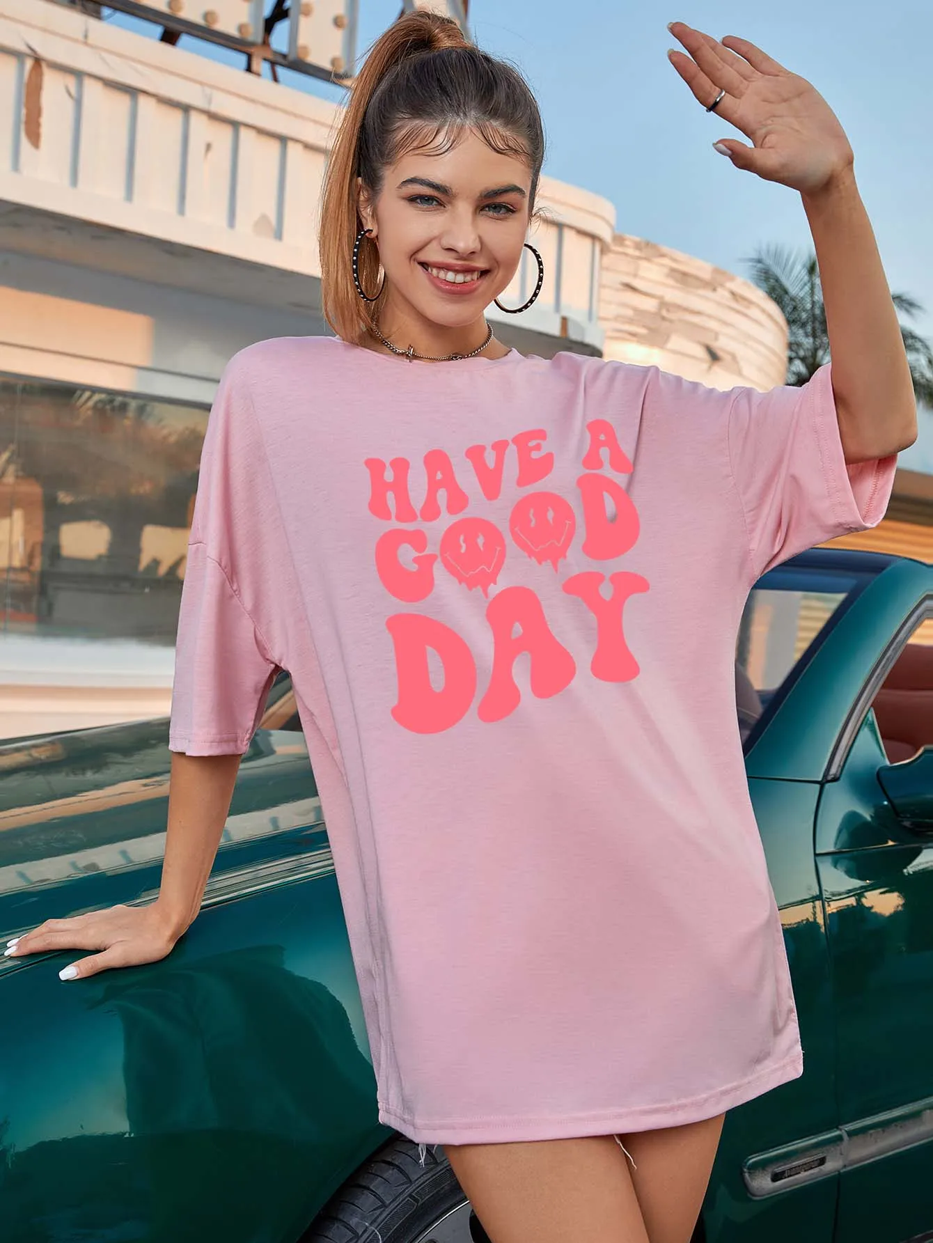 Oversize t shirt have a good day slogan quote women fashion cotton summer smile face grunge tumblr casual shirt party tee tops
Oversize t shirt have a good day slogan quote women fashion cotton summer smile face grunge tumblr casual shirt party tee tops