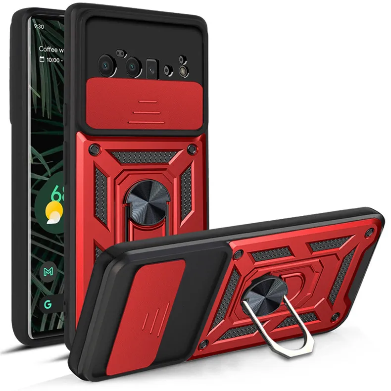 10pcs/lot Dual Layer Hybrid Kickstand Ring Magnetic Adsorption Holder Camera Protector Case for Google Pixel 6 Pro Cover
10pcs/lot Dual Layer Hybrid Kickstand Ring Magnetic Adsorption Holder Camera Protector Case for Google Pixel 6 Pro Cover
