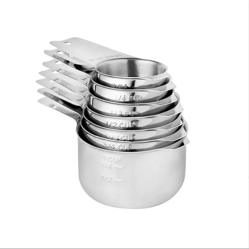 2023 New 7Pcs Stainless Steel Measuring Cup Set Rust-proof Mirror Polished Multiple Models Precisely Marked Kitchen Baking Tools
2023 New 7Pcs Stainless Steel Measuring Cup Set Rust-proof Mirror Polished Multiple Models Precisely Marked Kitchen Baking Tools