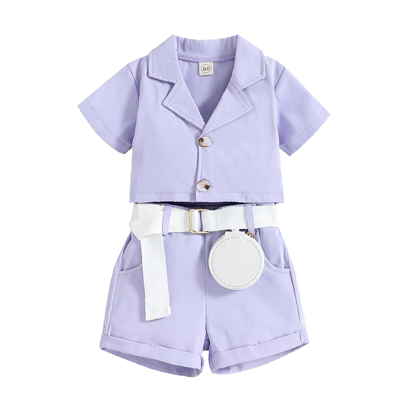 Summer Children Clothing Girls Outfits Fashion Toddler Girl Clothes Cotton Short Sleeve Tops Pants Fanny Pack Kids Clothes
Summer Children Clothing Girls Outfits Fashion Toddler Girl Clothes Cotton Short Sleeve Tops Pants Fanny Pack Kids Clothes