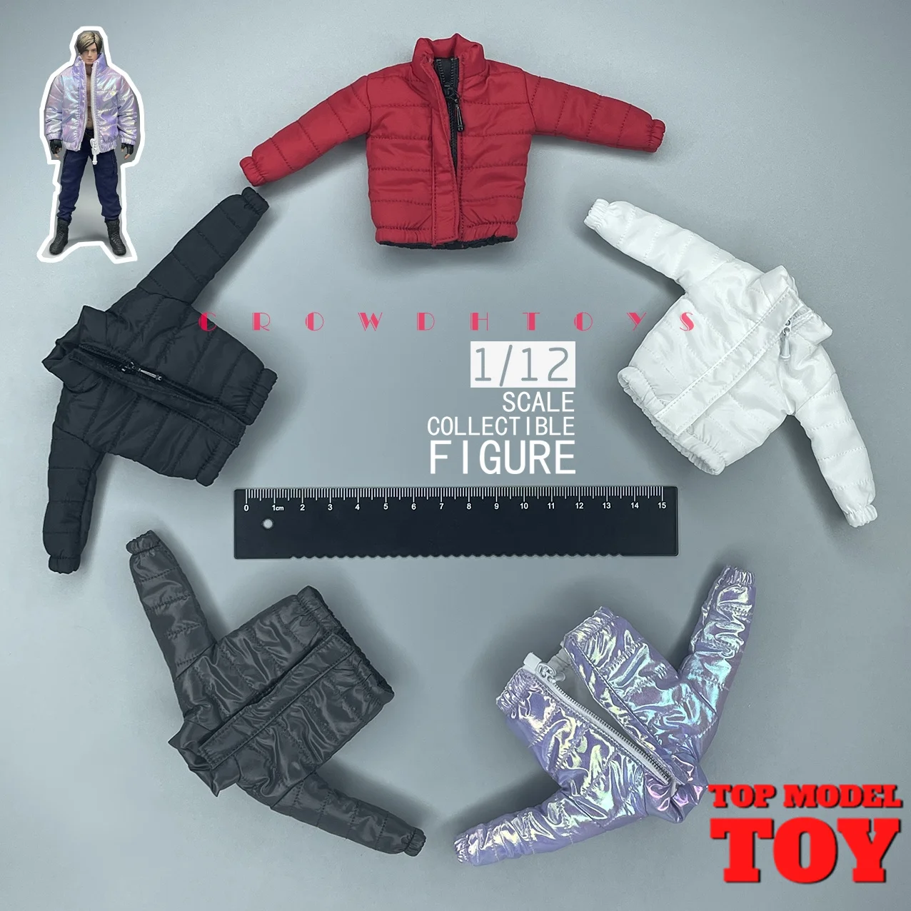 CROWDHTOYS 1/12, масштабируемый пуховик, верхняя одежда, модель одежды для 6 дюймов, мужской солдат, экшн-фигурки
CROWDHTOYS 1/12, масштабируемый пуховик, верхняя одежда, модель одежды для 6 дюймов, мужской солдат, экшн-фигурки