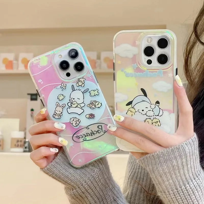 Sanrio Pachacco sleeping cute laser gradient color cartoon Phone Cases For iPhone 14 13 12 11 Pro Max Back Cover
Sanrio Pachacco sleeping cute laser gradient color cartoon Phone Cases For iPhone 14 13 12 11 Pro Max Back Cover
