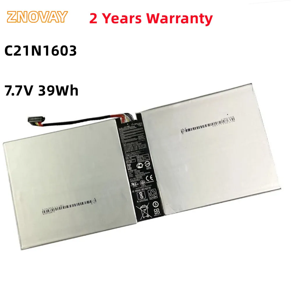 ZNOVAY New 7.7V 39Wh 5000mAh C21N1603 Laptop Battery For Asus Transformer 3 Pro T303UA T303UA-0053G6200U T303UA-GN050T C21N1603
ZNOVAY New 7.7V 39Wh 5000mAh C21N1603 Laptop Battery For Asus Transformer 3 Pro T303UA T303UA-0053G6200U T303UA-GN050T C21N1603
