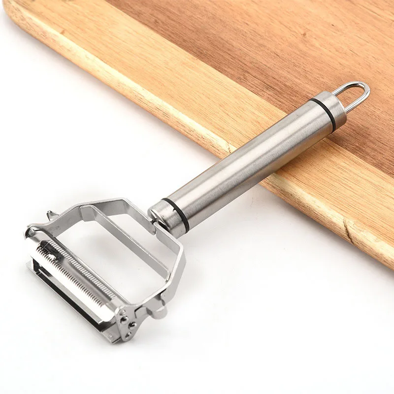 Double-sided kitchen stainless steel melon peeler peeler knife double-headed peeler scraper knife multi-functional fruit and veg
Double-sided kitchen stainless steel melon peeler peeler knife double-headed peeler scraper knife multi-functional fruit and veg