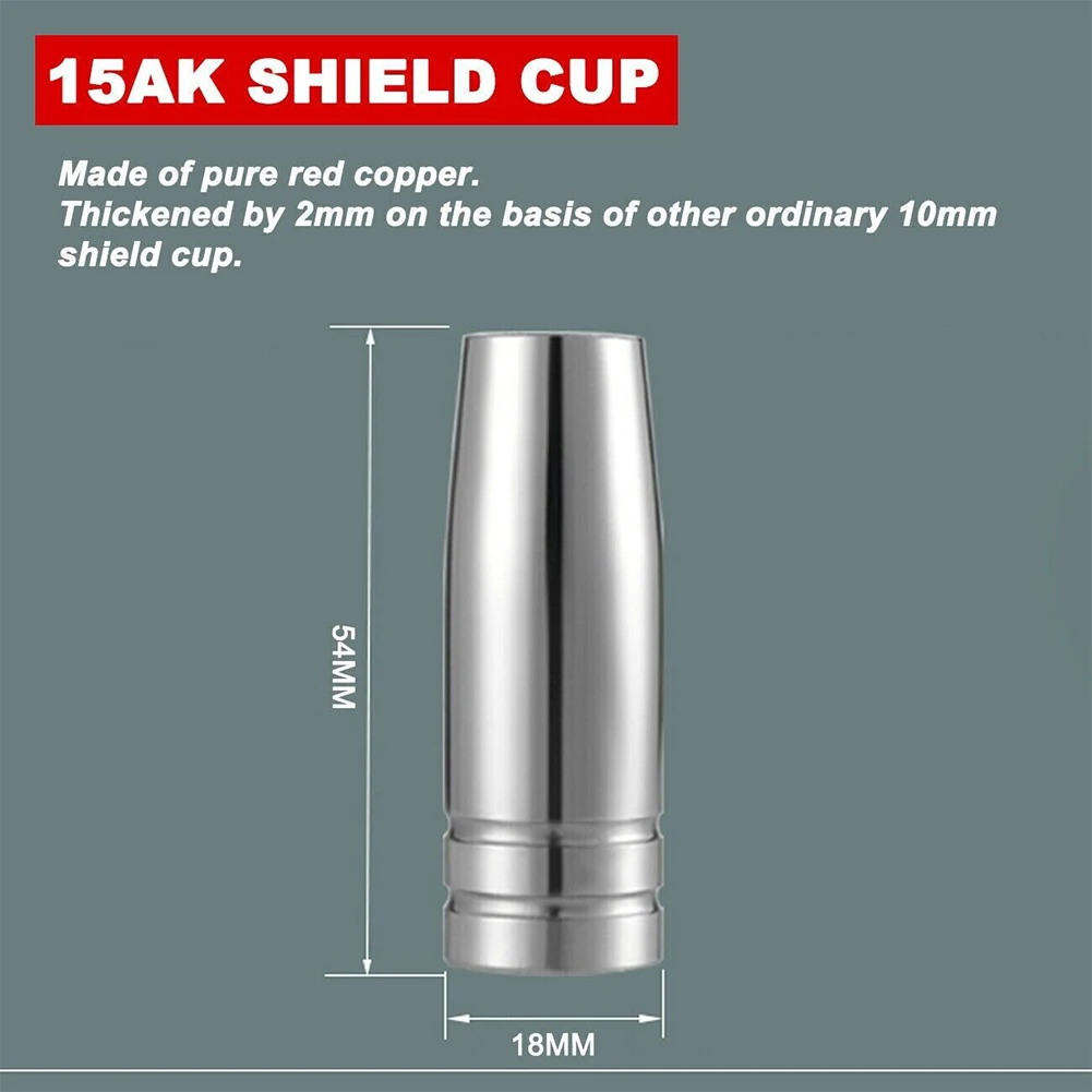 Durable Welding Nozzle 5pcs/set Accessories MB15 15AK MIG Welding Replacement Tip Holder 0.6/0.8/0.9/1.0/1.2mm
Durable Welding Nozzle 5pcs/set Accessories MB15 15AK MIG Welding Replacement Tip Holder 0.6/0.8/0.9/1.0/1.2mm