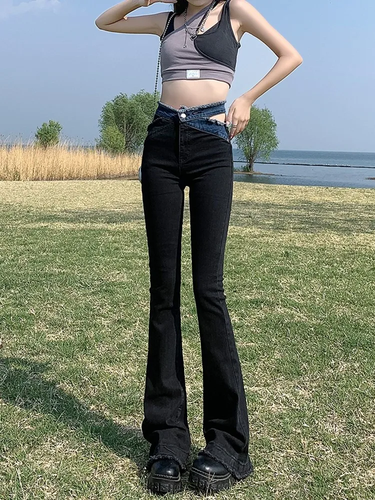 GUUZYUVIZ Summer New Hot Girl Style Pure Desire Design High Waist Hollow Stretch Slim Fit Flared Mopping Pants Jeans
GUUZYUVIZ Summer New Hot Girl Style Pure Desire Design High Waist Hollow Stretch Slim Fit Flared Mopping Pants Jeans
