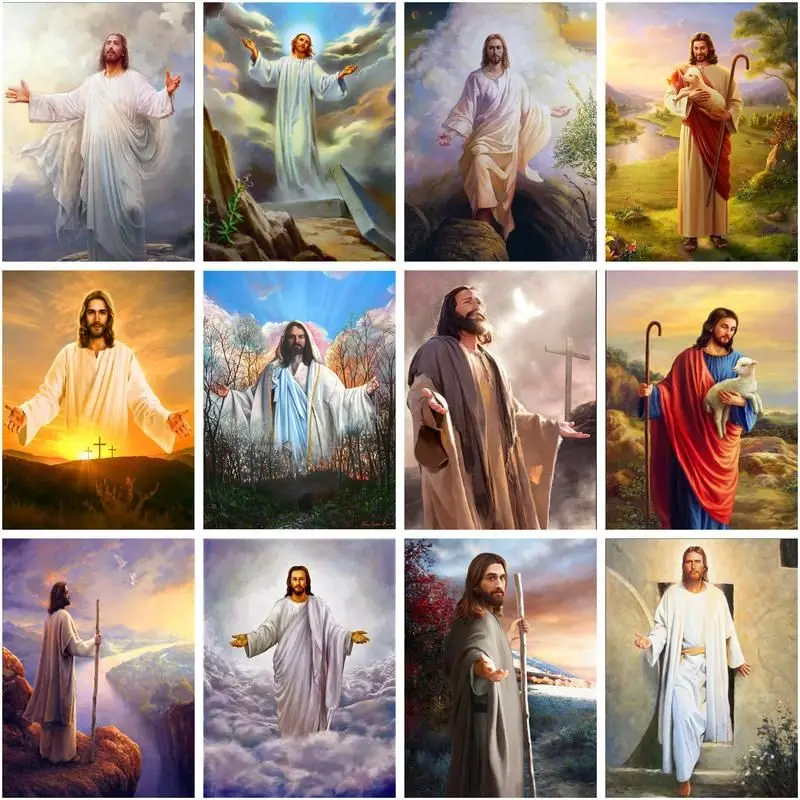 CHENISTORY Diy Painting By Numbers Portrait Of Jesus Kits Acrylic Hand Painted On Canvas Pictures Religious Figuresfor Wall Art
CHENISTORY Diy Painting By Numbers Portrait Of Jesus Kits Acrylic Hand Painted On Canvas Pictures Religious Figuresfor Wall Art
