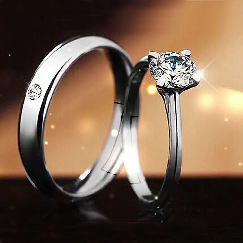 Trendy Opening Adjustable Wedding Party 1 Pair Couple Jewelry Fashion Accessories Engagement Ring Finger Rings Set
Trendy Opening Adjustable Wedding Party 1 Pair Couple Jewelry Fashion Accessories Engagement Ring Finger Rings Set