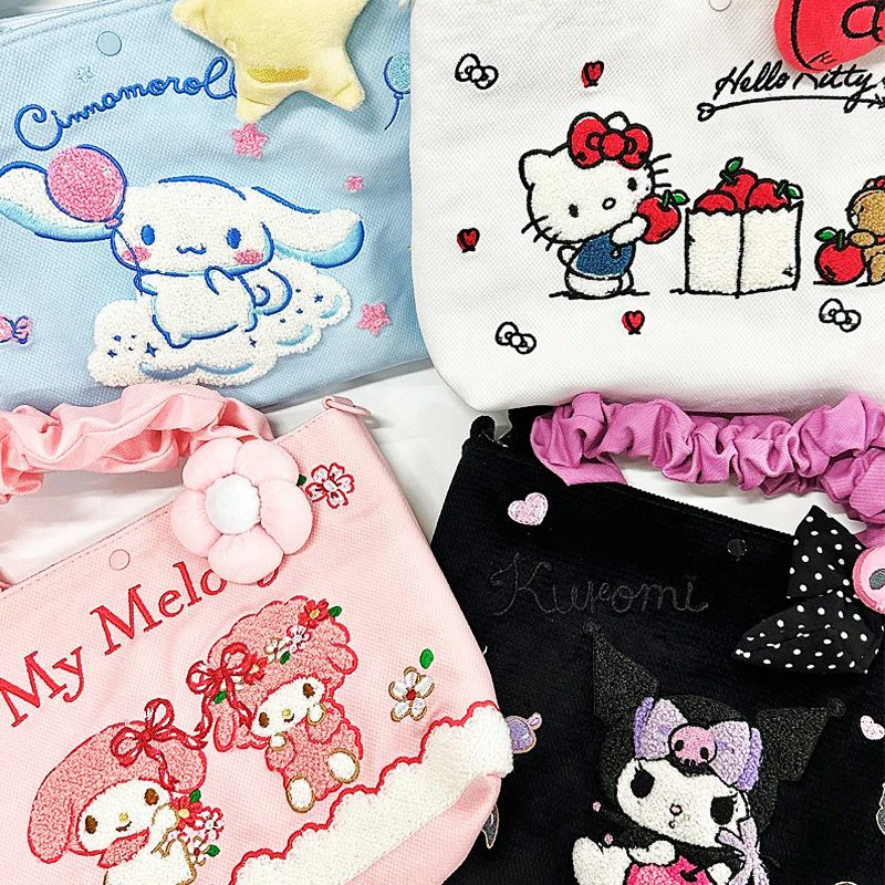 Сумка Hellokitty Sanrio Cinnamoroll Kuromi Kawaii аниме милая мультяшная сумка для хранения с вышивкой Сумочка для девочек Подарки на день рождения
Сумка Hellokitty Sanrio Cinnamoroll Kuromi Kawaii аниме милая мультяшная сумка для хранения с вышивкой Сумочка для девочек Подарки на день рождения