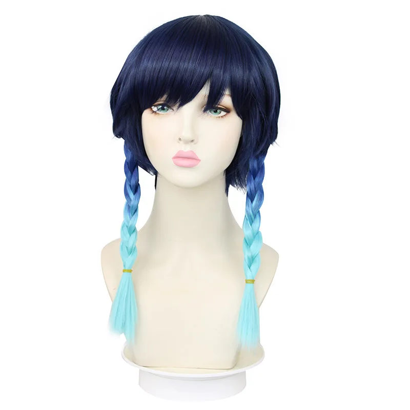 Venti Cosplay Wig Game Cosplay Braid Wigs Blue Short Wig Genshin Impact Heat Resistant Synthetic Hair Halloween Party Wig Outfit
Venti Cosplay Wig Game Cosplay Braid Wigs Blue Short Wig Genshin Impact Heat Resistant Synthetic Hair Halloween Party Wig Outfit