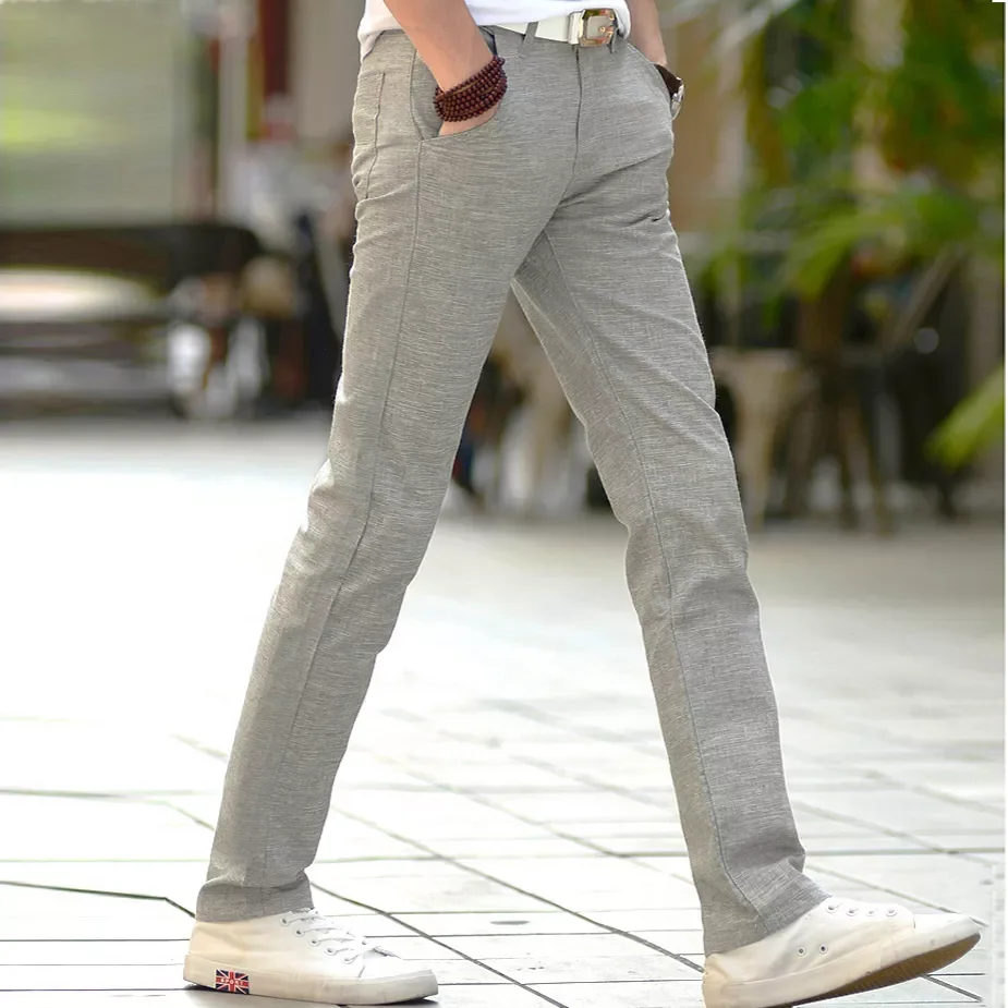 2023NEW Thin Men Linen Cotton Slacks Men's Trousers Business Casual Straight Men Long Suit Pants New High Quality Pontalon H
2023NEW Thin Men Linen Cotton Slacks Men's Trousers Business Casual Straight Men Long Suit Pants New High Quality Pontalon H