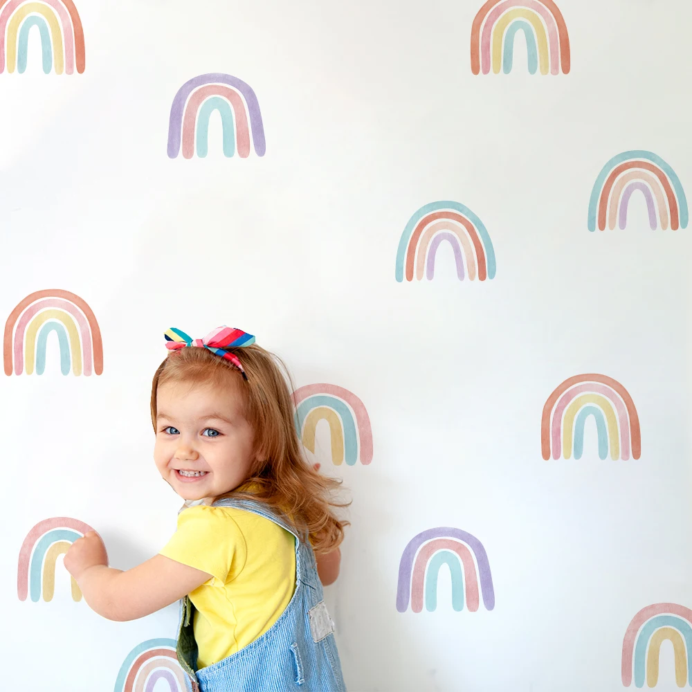 10 Styles Rainbow on The Wall Stickers DIY for Children's Room Ornaments Baby Room Stencils Wall Decals Vinyls Decorative
10 Styles Rainbow on The Wall Stickers DIY for Children's Room Ornaments Baby Room Stencils Wall Decals Vinyls Decorative