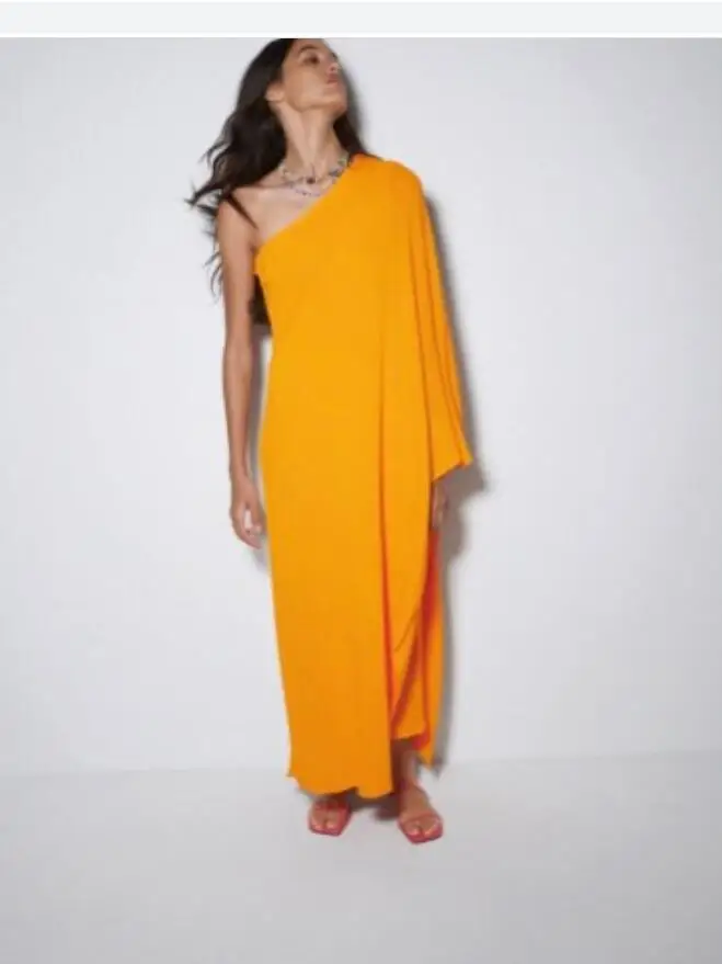 Verngo Simple Orange Chiffon One Shoulder Straight Evening Dresses Arabic Women Kaftan Dress Plus Size Prom Gown Ankle Length
Verngo Simple Orange Chiffon One Shoulder Straight Evening Dresses Arabic Women Kaftan Dress Plus Size Prom Gown Ankle Length
