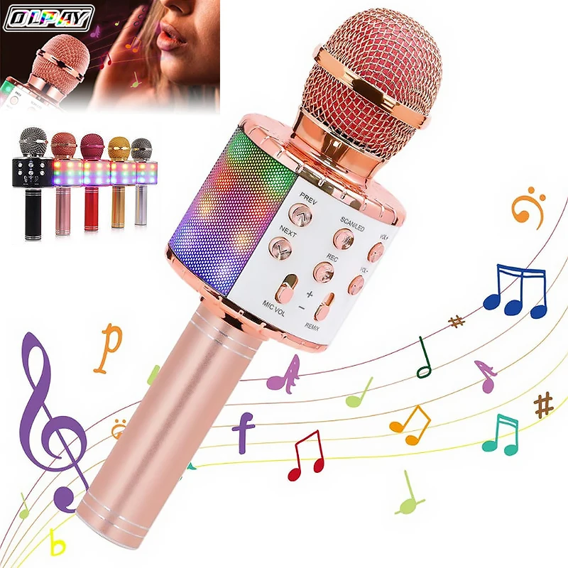 OLPAY Wireless Bluetooth Karaoke Condenser Microphone For Camping Professional Singing Microphones With Speaker RGB Light Selfie
OLPAY Wireless Bluetooth Karaoke Condenser Microphone For Camping Professional Singing Microphones With Speaker RGB Light Selfie