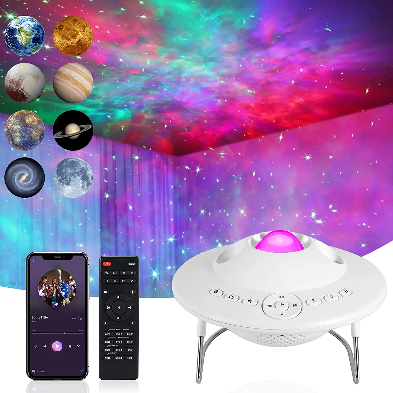 Clearance Sale Shipped from Spain UFO Galaxy Projector 8 Planetary LED Star Night Light Starry Sky Laser Lamp Xmas Gift for Kids
Clearance Sale Shipped from Spain UFO Galaxy Projector 8 Planetary LED Star Night Light Starry Sky Laser Lamp Xmas Gift for Kids