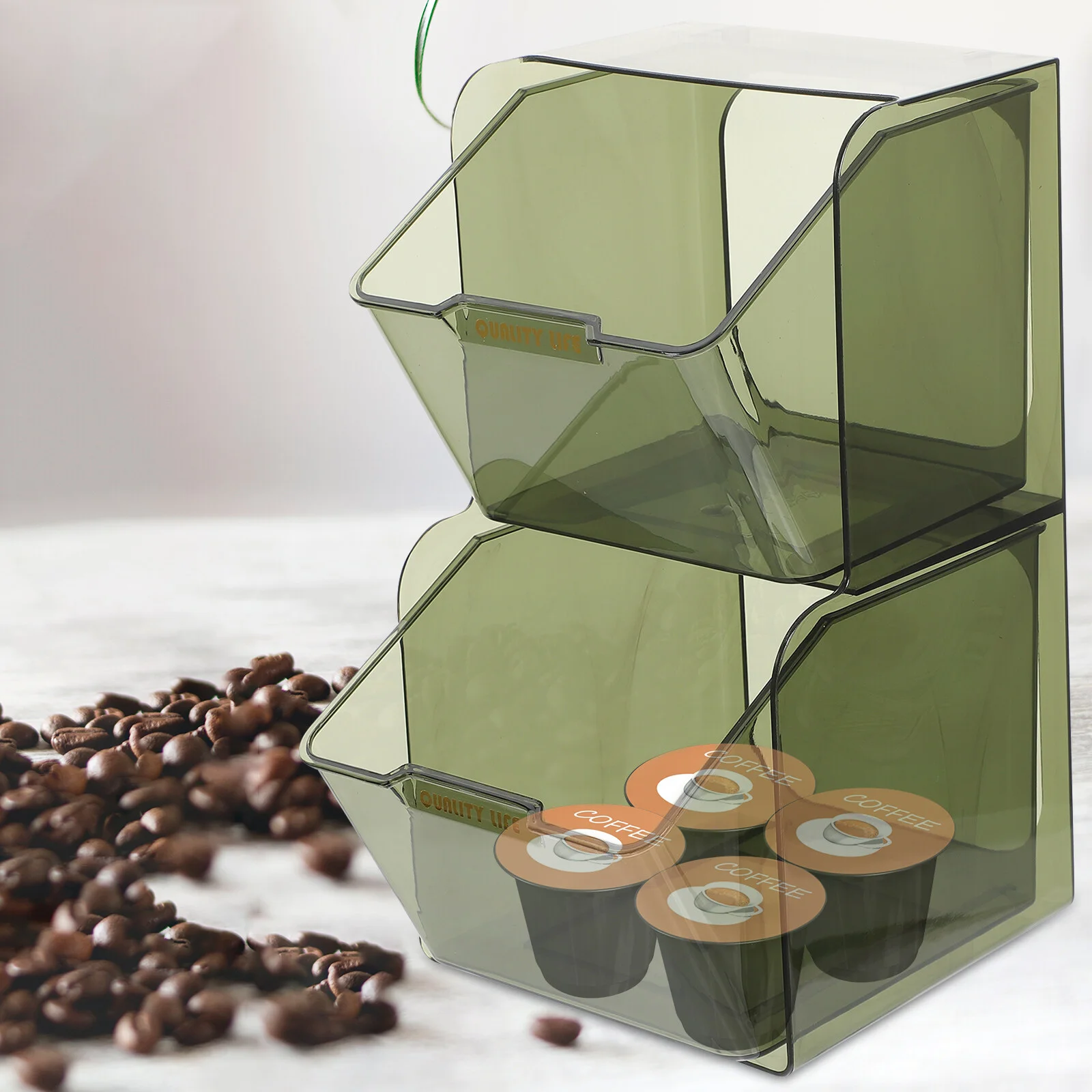 Coffee Tea Bags Coffee Pod Storage Box Bag Organizer Multi-function Tea Rack Compartment Shelf Hotel Container
Coffee Tea Bags Coffee Pod Storage Box Bag Organizer Multi-function Tea Rack Compartment Shelf Hotel Container