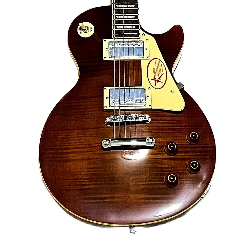 New!!! Transparent Dark Smoked Color Standard LP Electric Guitar, Solid Body With Maple Flame Cover ,Rosewood Fretboard
New!!! Transparent Dark Smoked Color Standard LP Electric Guitar, Solid Body With Maple Flame Cover ,Rosewood Fretboard