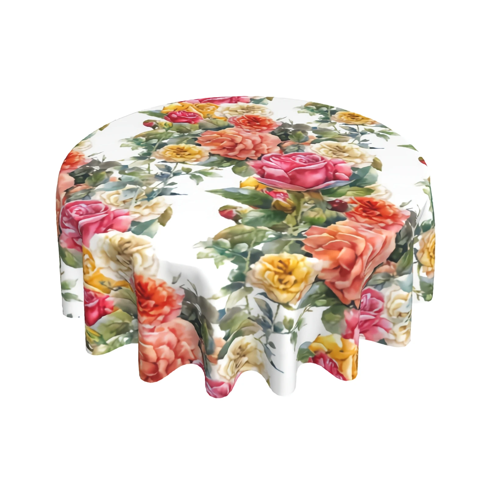Watercolor Red Rose flower Tablecloth Round 60 Inch with Dust-Proof Wrinkle Resistant Waterproof Decorative Table Cover
Watercolor Red Rose flower Tablecloth Round 60 Inch with Dust-Proof Wrinkle Resistant Waterproof Decorative Table Cover