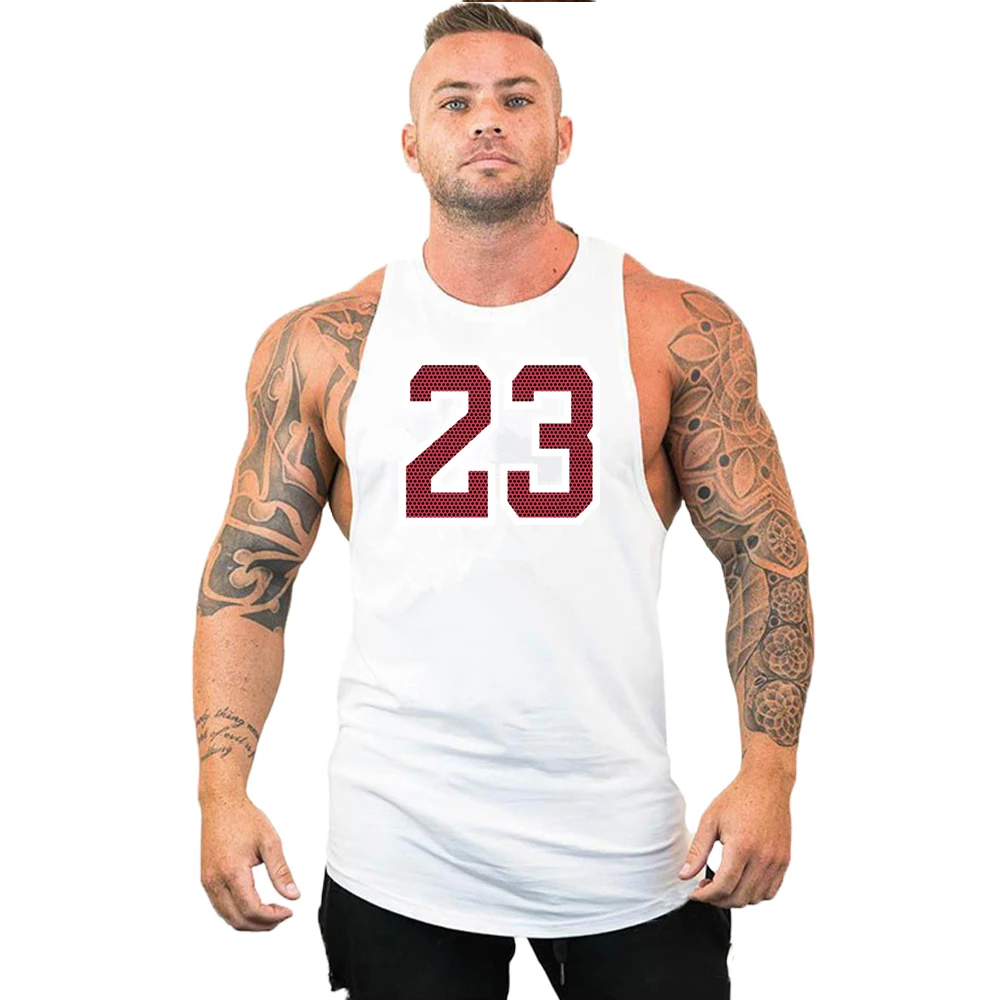 Summer Men's Gyms Cotton Tank Tops Fitness Workou Joggers Sleeveless T-Shirt Male Basketball Training Fashion No. 24 Vest Sports
Summer Men's Gyms Cotton Tank Tops Fitness Workou Joggers Sleeveless T-Shirt Male Basketball Training Fashion No. 24 Vest Sports
