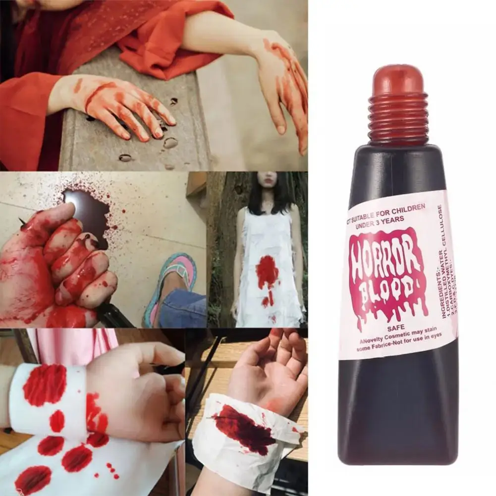 Safe Material Simulated Blood for Parties Portable Simulated Wounds Realistic 15ml Artificial Blood for Halloween Makeup Cosplay
Safe Material Simulated Blood for Parties Portable Simulated Wounds Realistic 15ml Artificial Blood for Halloween Makeup Cosplay