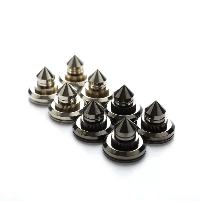 PCS speakers Stand Feet Foot Pad Pure copper silver loudspeaker box Spikes Cone Floor Foot Nail M28*26
PCS speakers Stand Feet Foot Pad Pure copper silver loudspeaker box Spikes Cone Floor Foot Nail M28*26