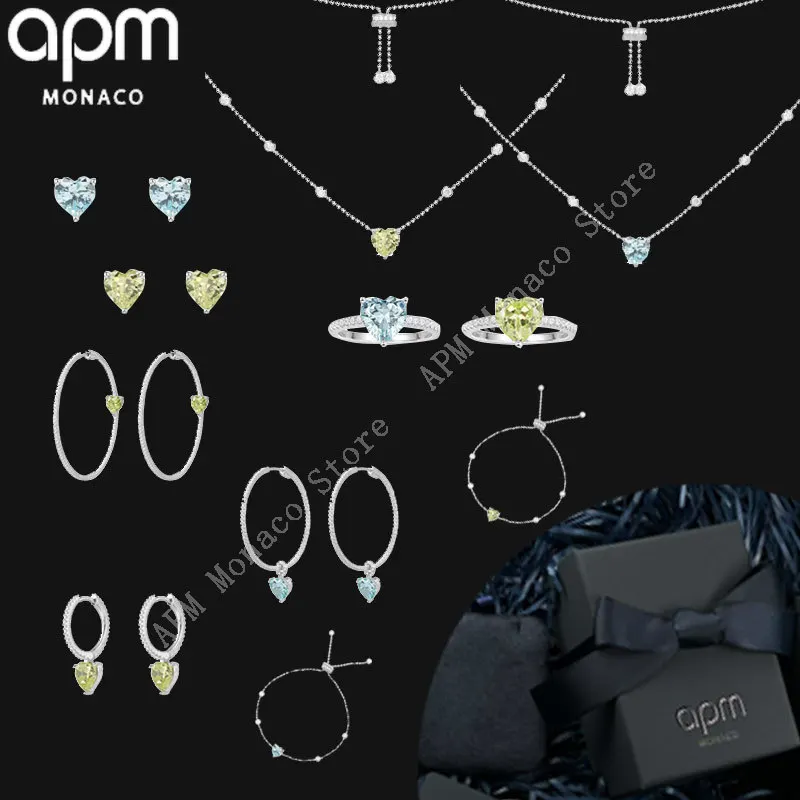 APM Monaco March 2022 Women's New Style Luxury Blue Green Love Rhinestones Charm Necklace Jewelry APM Bracelets Earrings Rings
APM Monaco March 2022 Women's New Style Luxury Blue Green Love Rhinestones Charm Necklace Jewelry APM Bracelets Earrings Rings