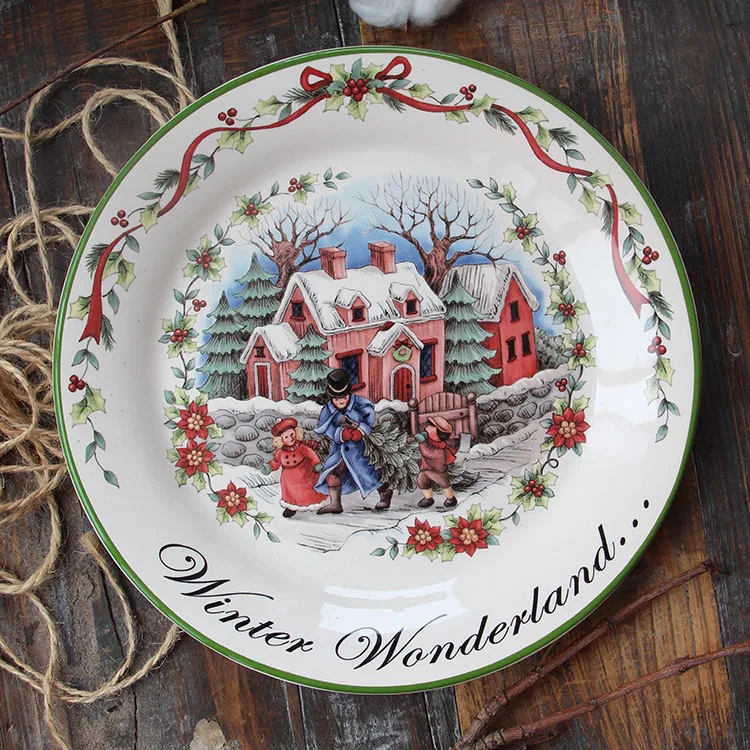 Luxury Plate Vintage Birthday Restaurant Cheap Crockery Freeshipping Plates Cutlery Talerze Obiadowe Christmas Utenciles XR50PZ 
Luxury Plate Vintage Birthday Restaurant Cheap Crockery Freeshipping Plates Cutlery Talerze Obiadowe Christmas Utenciles XR50PZ