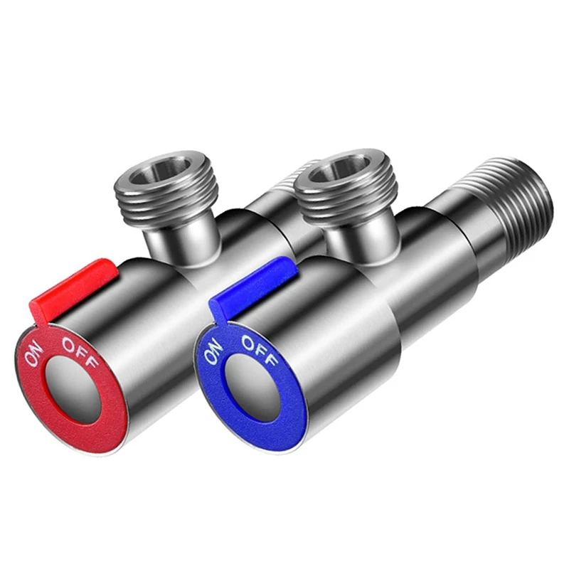 2Pcs/Set Triangle Valve 304 Stainless Steel Angle Valve Hot Or Cold Water Valve For Bathroom/Kitchen/Toilet Taps 
2Pcs/Set Triangle Valve 304 Stainless Steel Angle Valve Hot Or Cold Water Valve For Bathroom/Kitchen/Toilet Taps