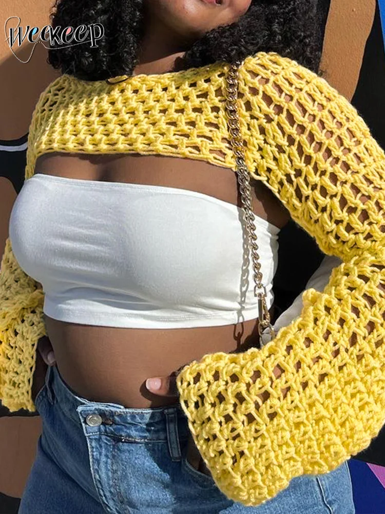 Женский укороченный свитер с дырками, однотонный пуловер большого размера в Корейском стиле, y2k
Женский укороченный свитер с дырками, однотонный пуловер большого размера в Корейском стиле, y2k