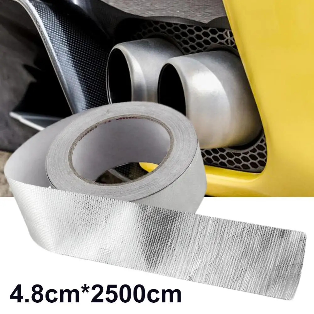25m Auto Car Exhaust Pipe Aluminum Foil Heat Insulation Resistant Tape Roll
25m Auto Car Exhaust Pipe Aluminum Foil Heat Insulation Resistant Tape Roll