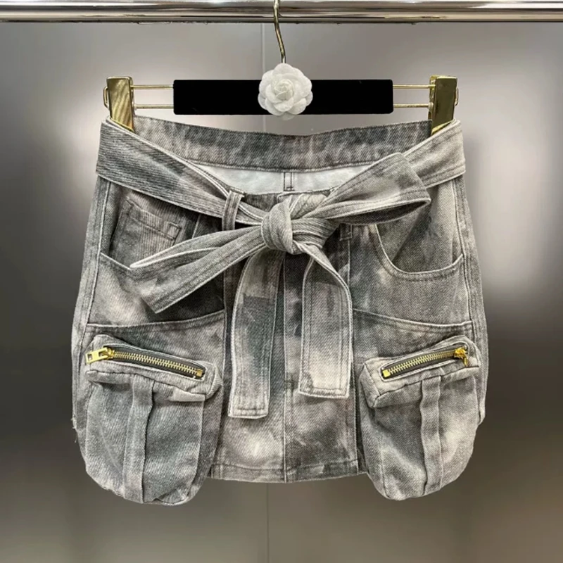 2023 Summer Fashion Women Camouflage Skirt Multi Pocket Silhouette Hot Girls Street Wear Low Waist Denim Skirt
2023 Summer Fashion Women Camouflage Skirt Multi Pocket Silhouette Hot Girls Street Wear Low Waist Denim Skirt