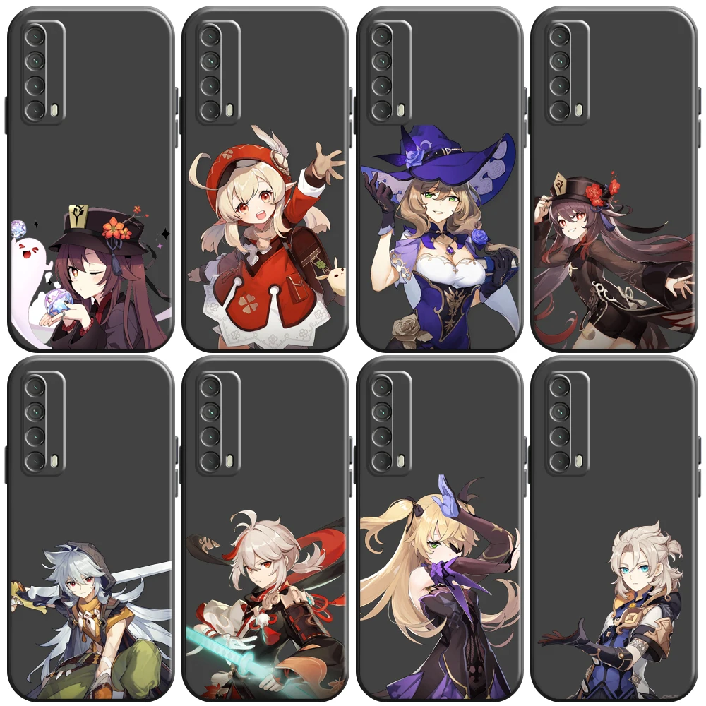 

Genshin Impact Project Game Phone Case For Huawei Honor 7 8 9 7A 7X 8X 8C V9 9A 9X 9 Lite 9X Lite Liquid Silicon Carcasa Soft