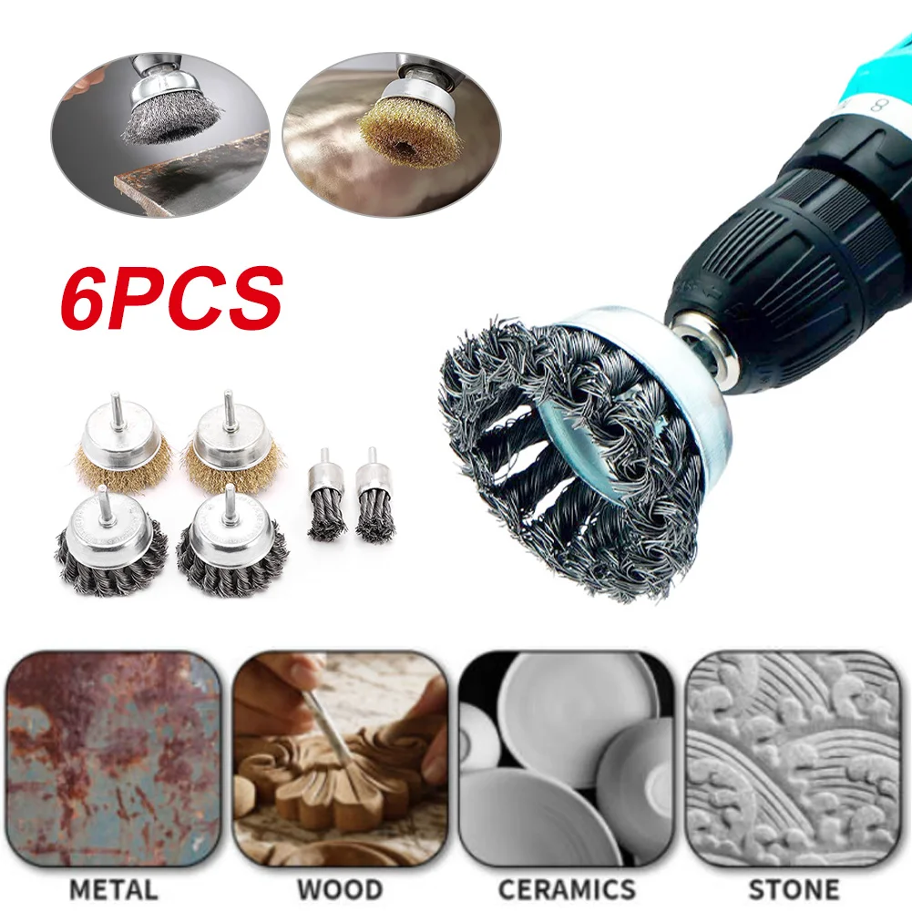Wire Brush For Drill Wheel Cup Brush Pen Brush Set With 1/4-Inch Hex Shank For Rust Removal Scale Paint Removal Scrub Surfaces
Wire Brush For Drill Wheel Cup Brush Pen Brush Set With 1/4-Inch Hex Shank For Rust Removal Scale Paint Removal Scrub Surfaces