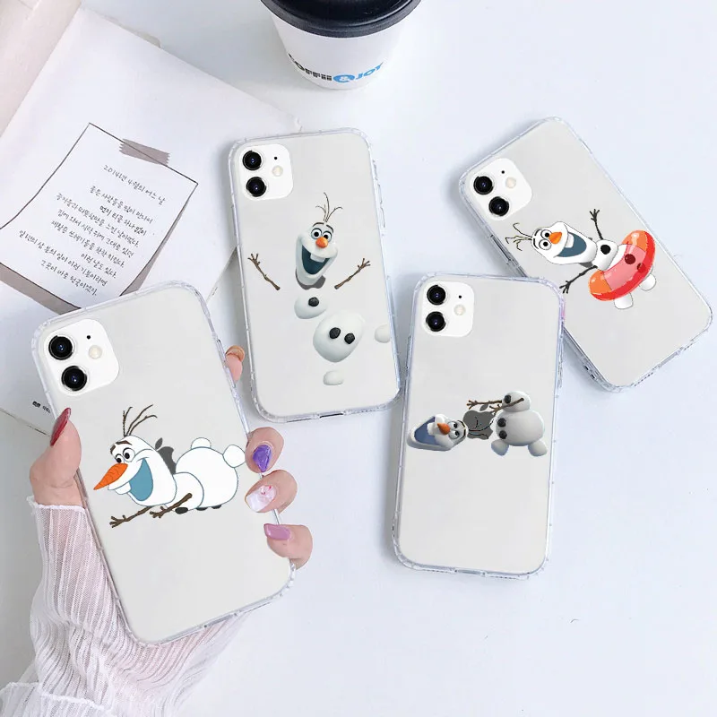 

A-10 Frozen Olaf Transparent Cutout Soft Case for OPPO Reno 2 2F 2Z 3 4F 4 5F 5Z 5 6 6Z Lite F17 F11 F9 Pro